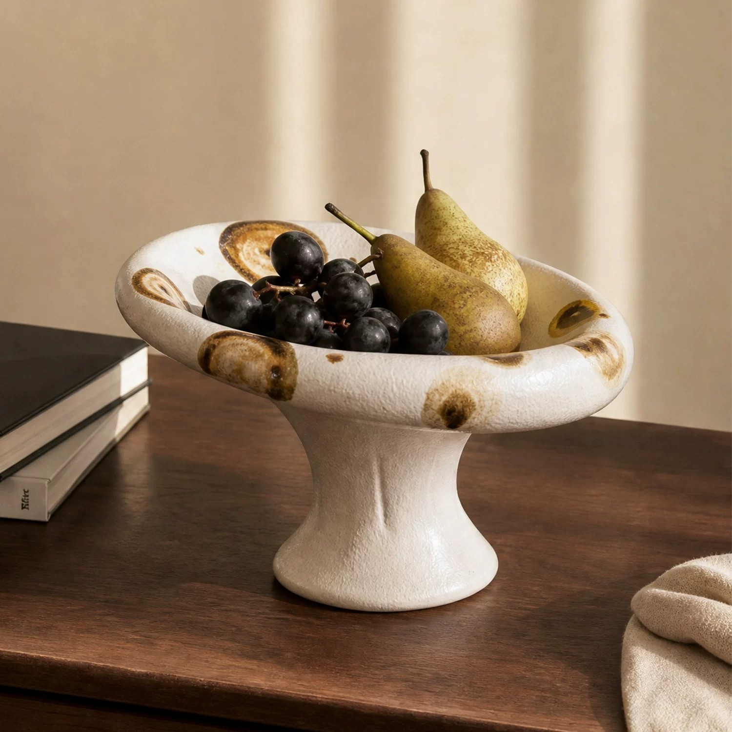 Home Decor Exhibition - Nordic Creative Ceramic Pedestal Fruit Bowl