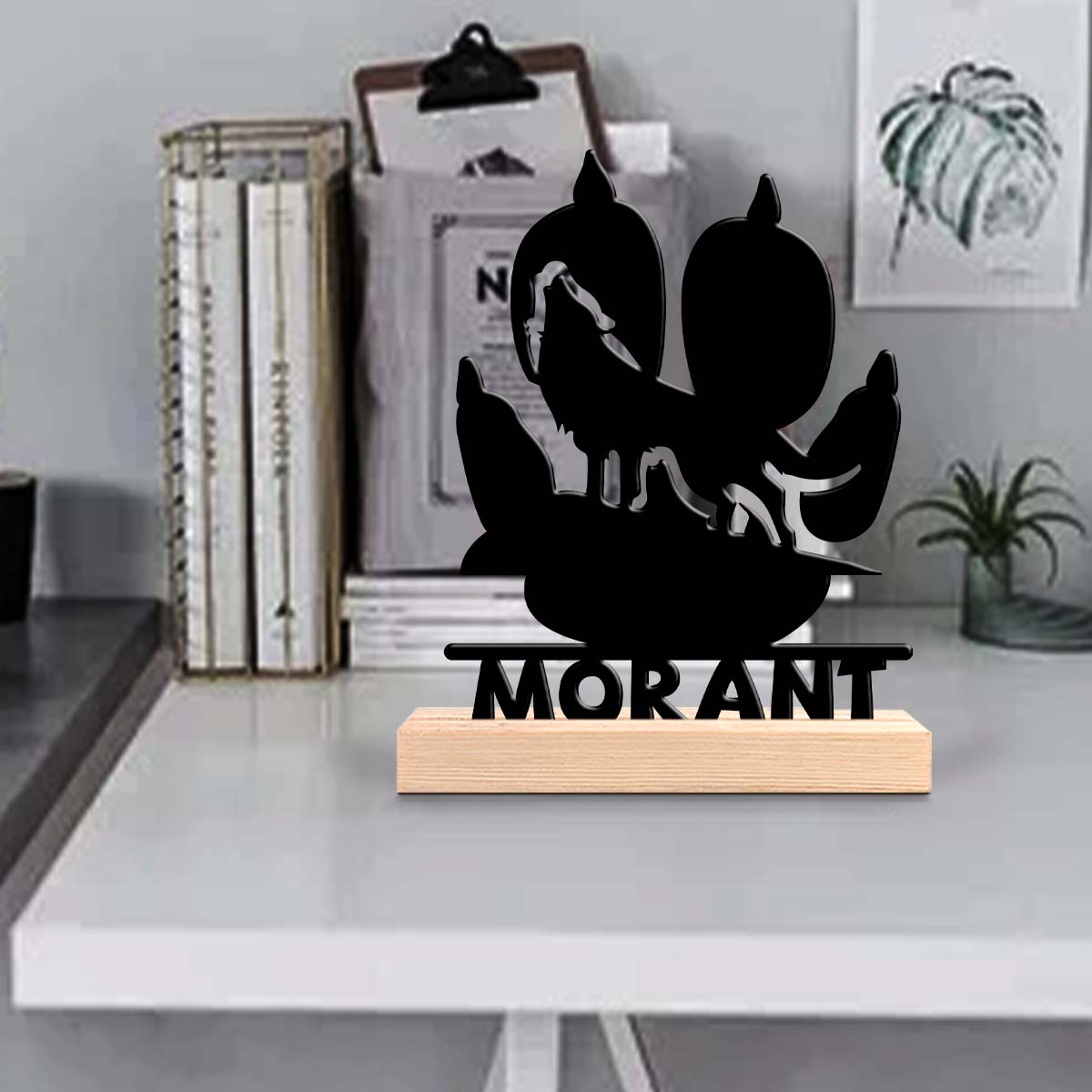Home Decor For Wedding - 1pc Customized Minimalist Metal Ornaments Customizable