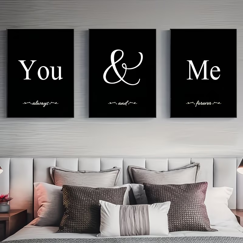 Home Decor Quotes - 3pcs Nordic You And Me Quotes
