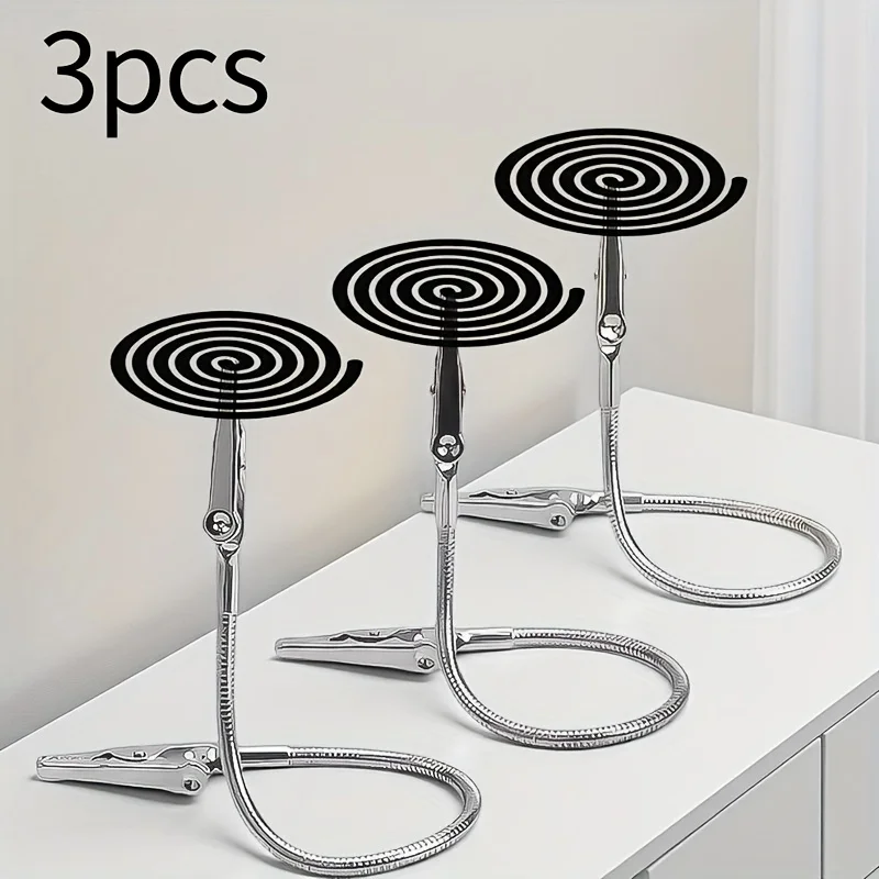 Incense Stick Holder - 3Pcs Mosquito Coil Holder Clip Adjustable