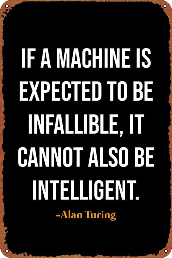Home Decor Quotes - 1p,Alan Turing Quote Home Decoration Tin
