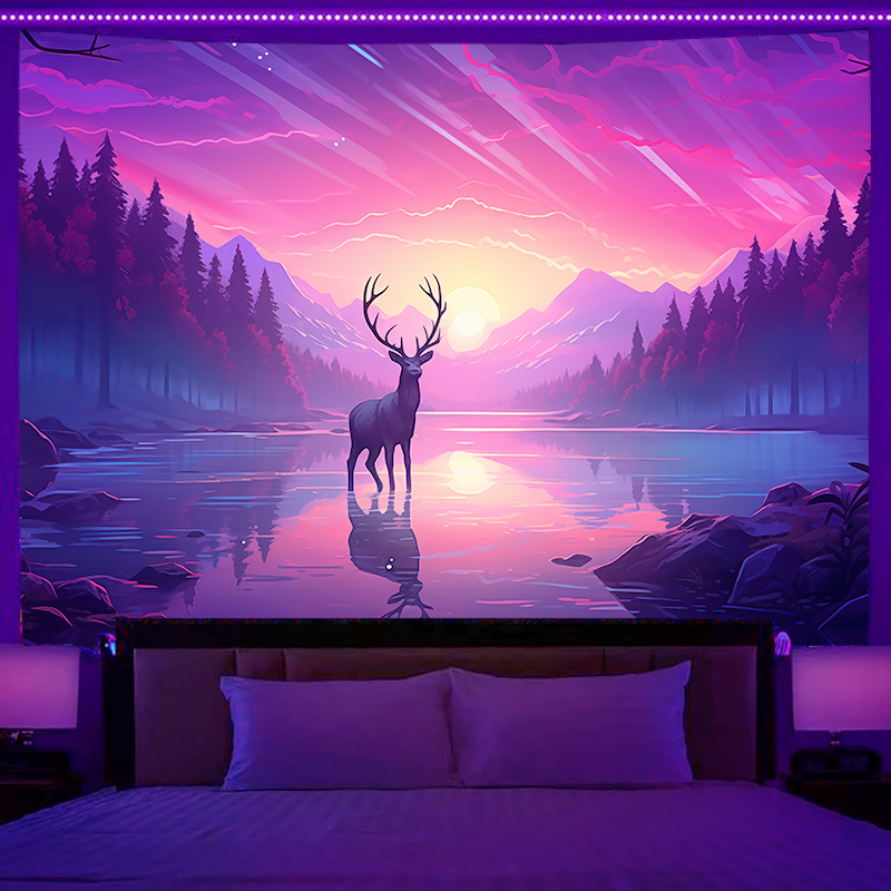 Fluorescent wall hanging fanta - đánh giá và giá Home Decor Hippie