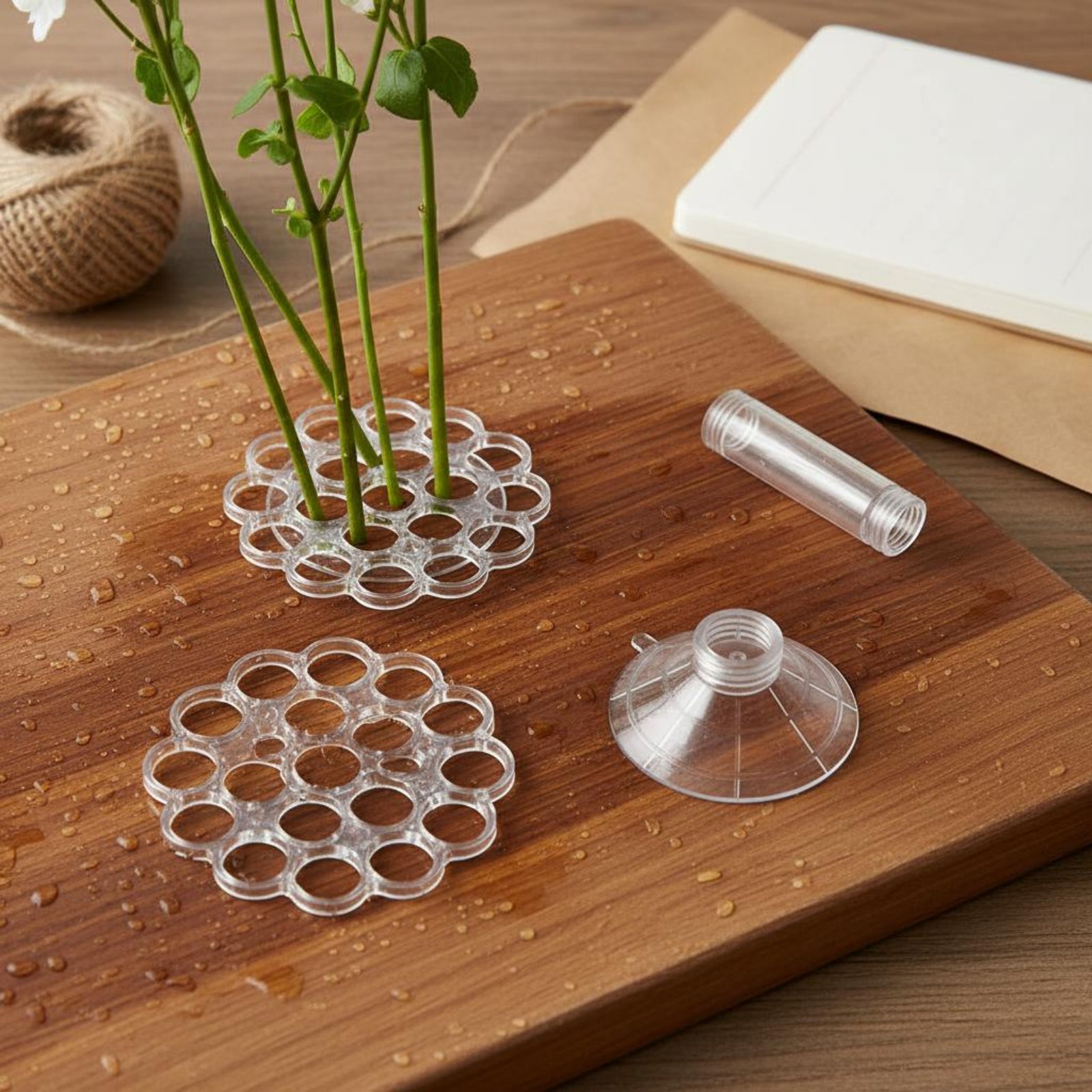 Coil Flower Stalk Holder Easy  - đánh giá và giá Home Decor Vase With Flowers