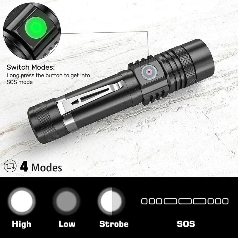Rechargeable T6 Handheld Flash - đánh giá và giá Home Decor Outside