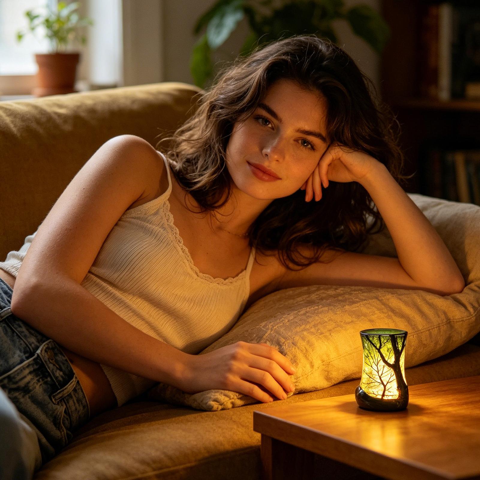 Bedside Table Lamp Forest Nigh - đánh giá và giá Home Decor Pinterest