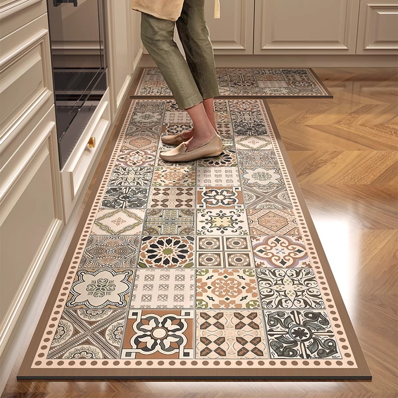 Kitchen Floor Mat PVC Leather  - đánh giá và giá Home Decor Online Free