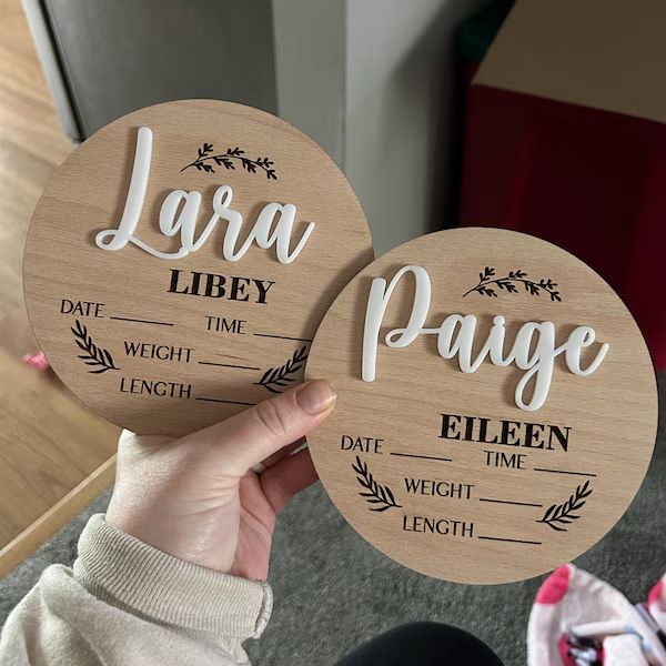 1Pc Custom Baby Announcement S - đánh giá và giá Home Decor Diy