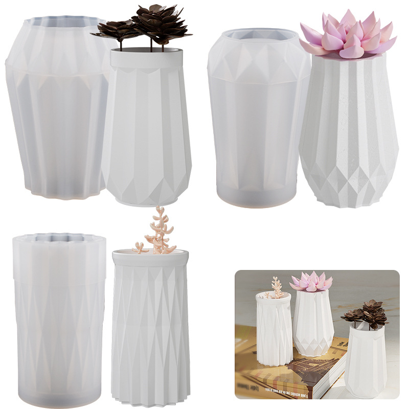 Round Diamond Vase Silicone Mo - đánh giá và giá Home Decor Vase With Flowers