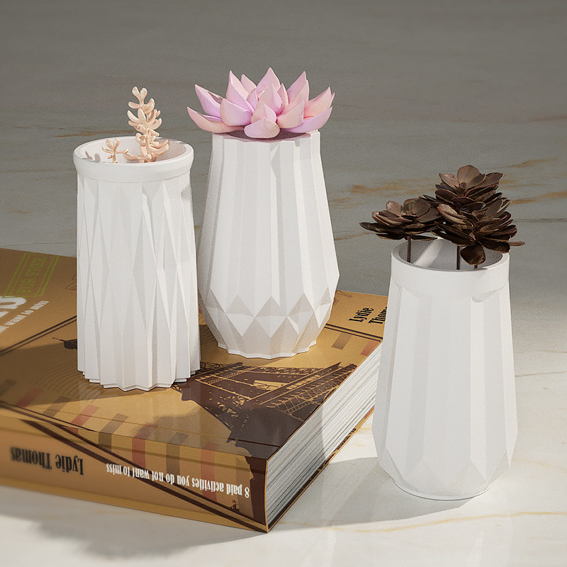 Round Diamond Vase Silicone Mo - đánh giá và giá Home Decor Vase With Flowers