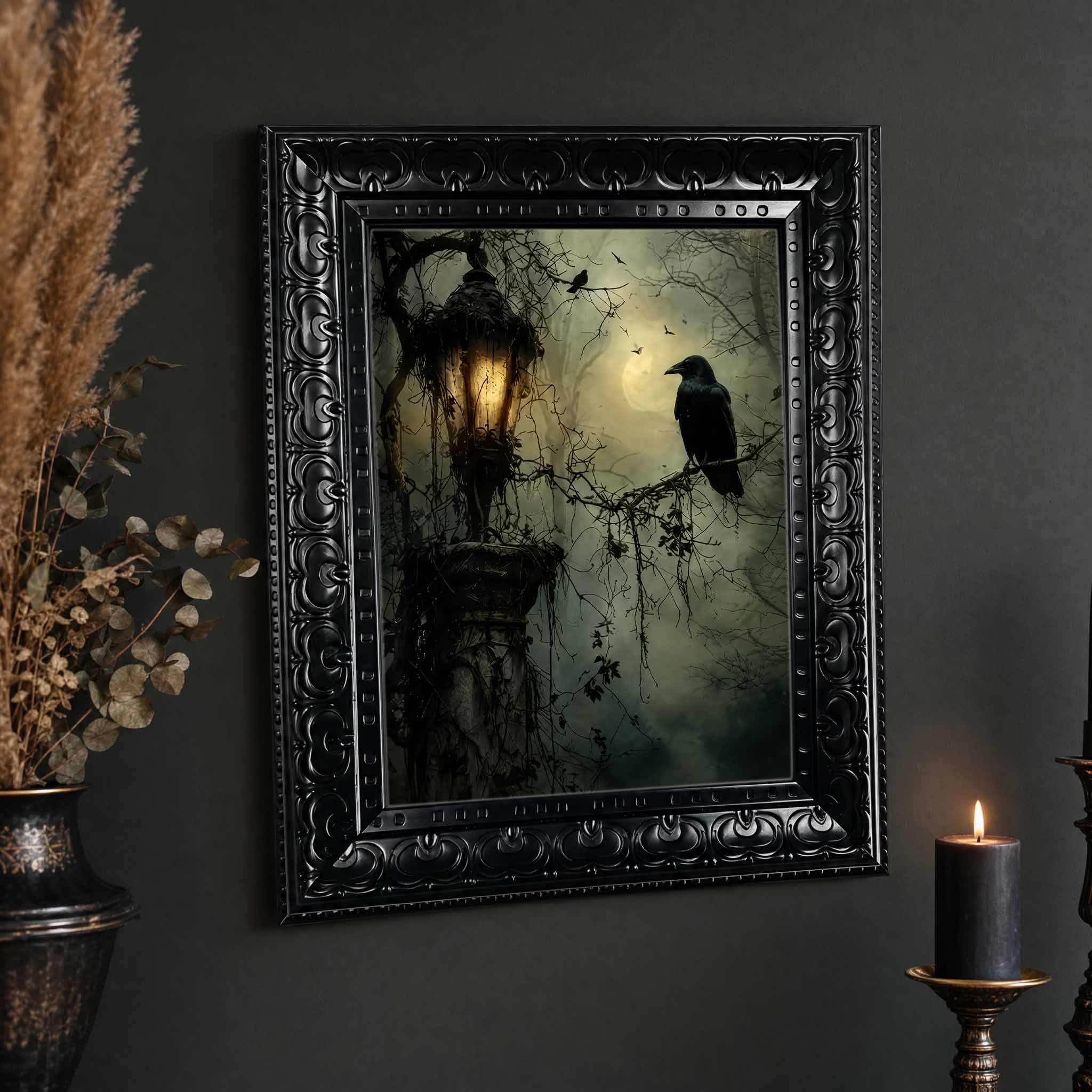 Halloween Wall Art, Framed Can - đánh giá và giá Home Decor Gothic