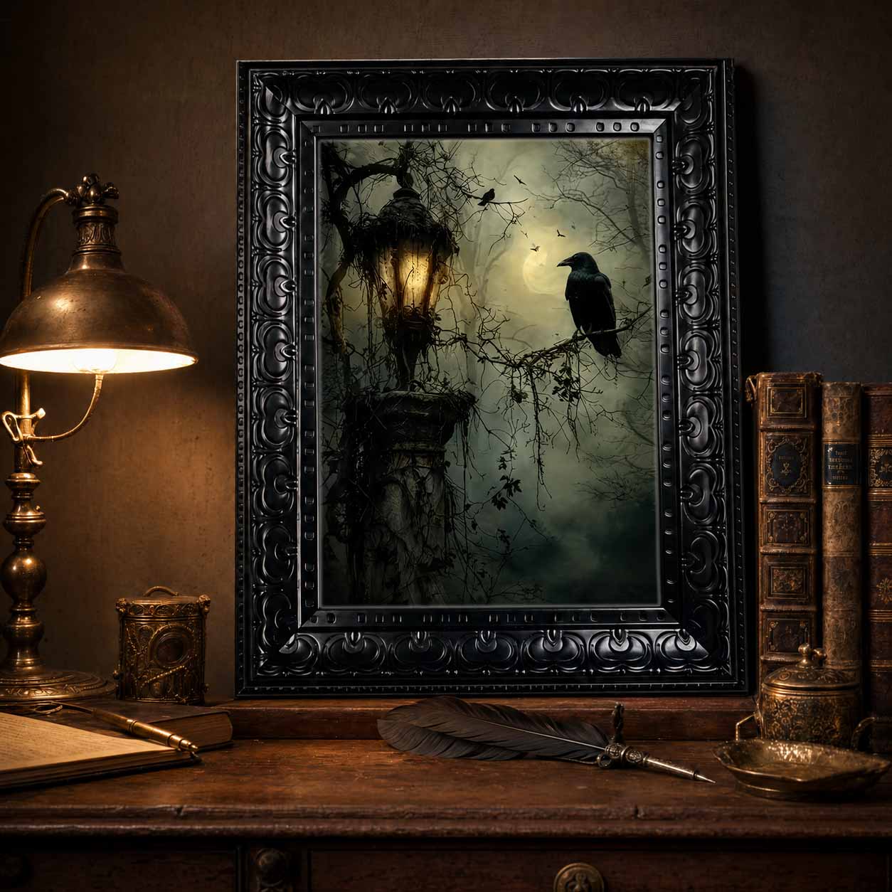 Halloween Wall Art, Framed Can - đánh giá và giá Home Decor Gothic