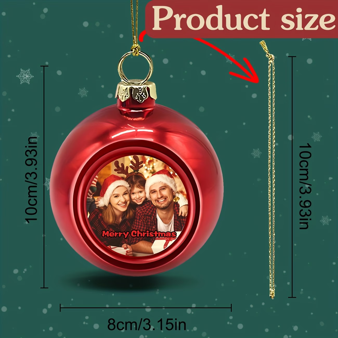 Custom Photo Christmas Ornamen - đánh giá và giá Home Decor Diy