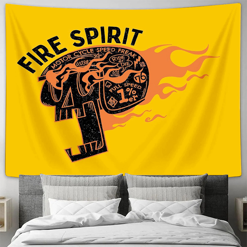 Vintage Motorcycle Wall Tapest - đánh giá và giá Home Decor Hippie