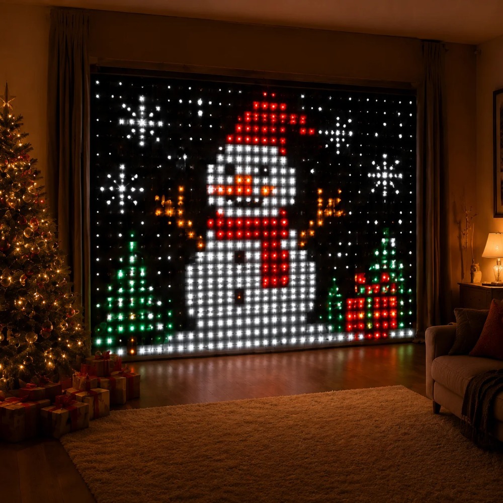 LED Pixel Curtain Lights Bluet - đánh giá và giá Home Decor Diy