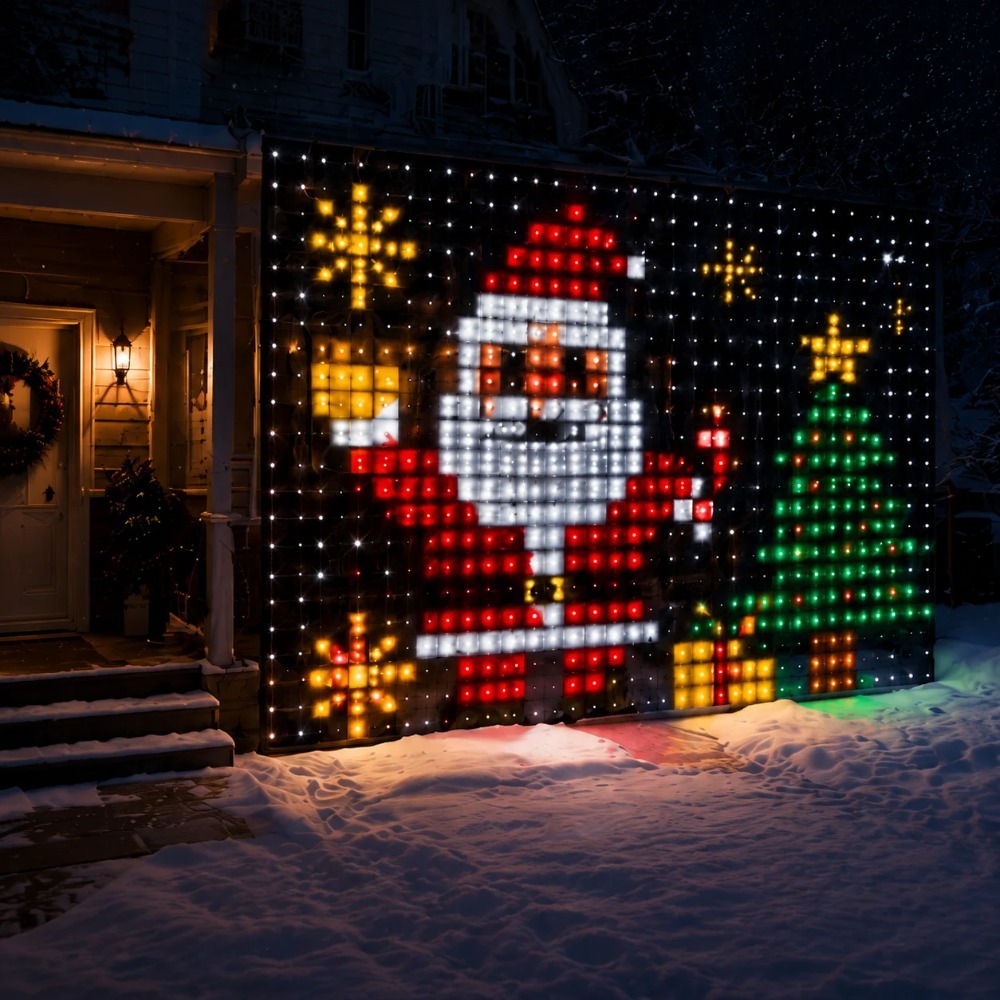 LED Pixel Curtain Lights Bluet - đánh giá và giá Home Decor Diy