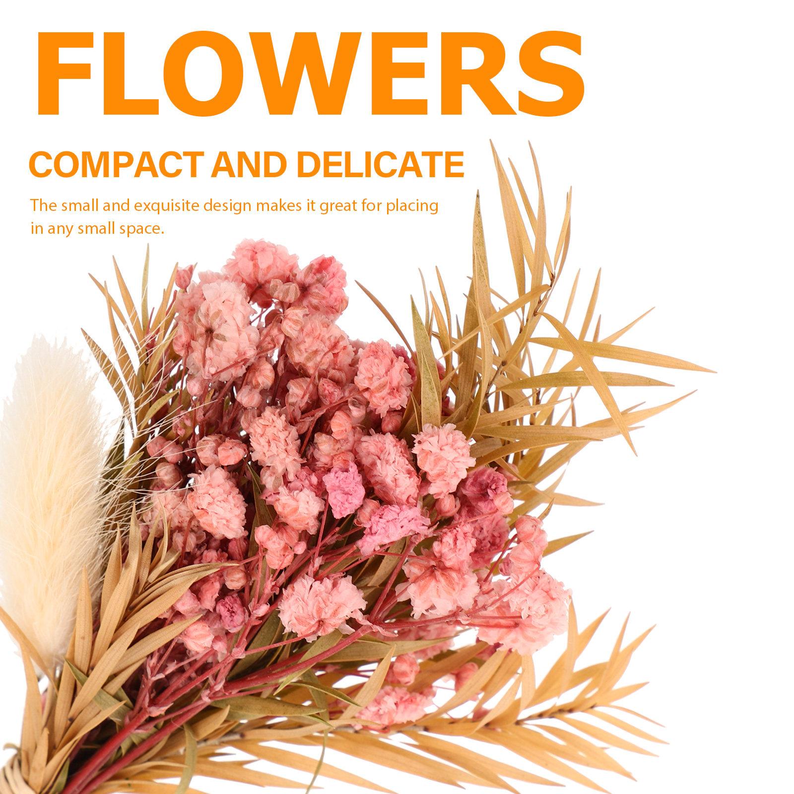 3Pcs Mini Dried Floral Bouquet - đánh giá và giá Home Decor Vase With Flowers