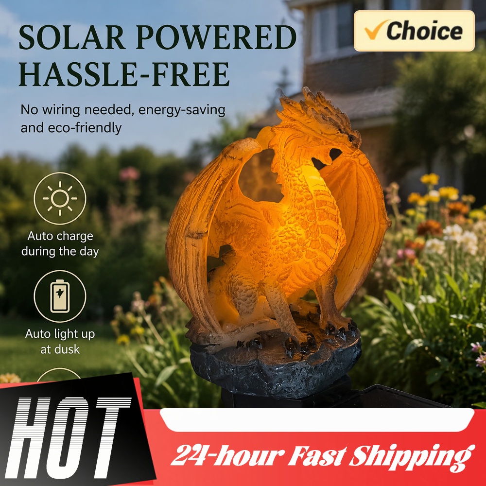 Dragon Solar Garden Light Ener - đánh giá và giá Home Decor Gothic