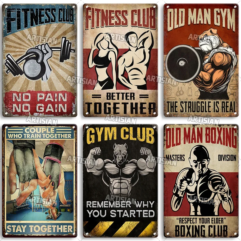Old Man Gym Club Inspirational - đánh giá và giá Home Decor Quotes