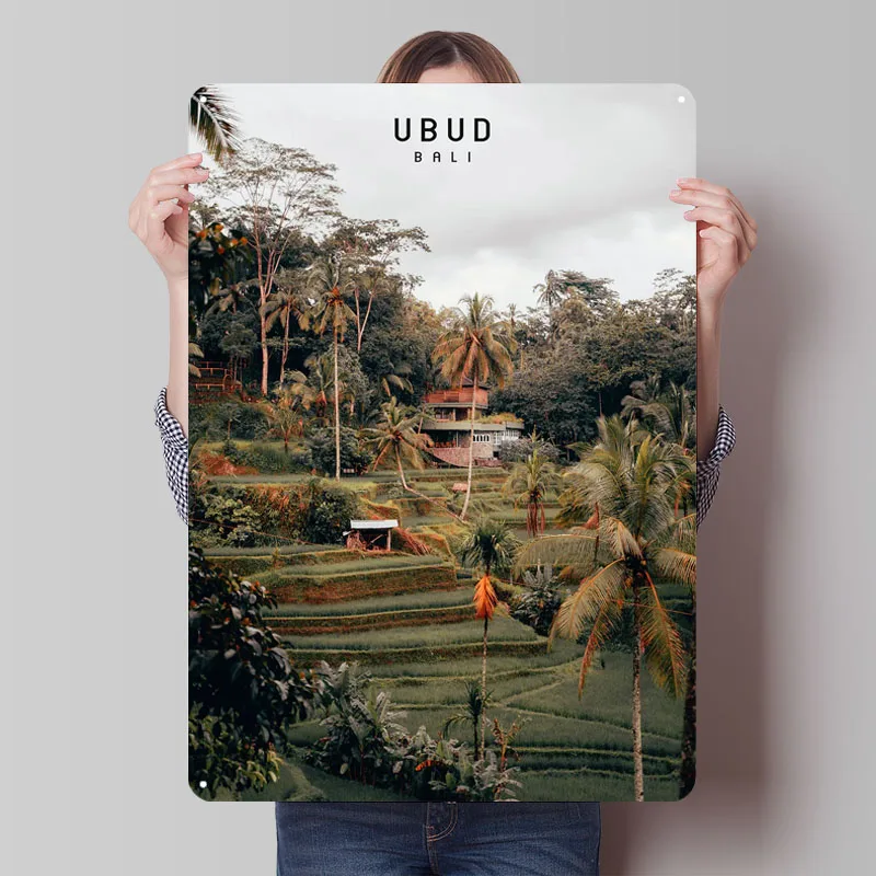Ubud Sign Famous City Metal Po - đánh giá và giá Home Decor Ubud