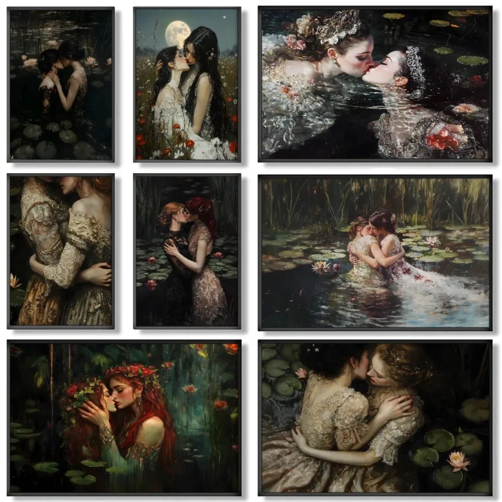 Victorian Lesbian Gothic Poste - đánh giá và giá Home Decor Gothic