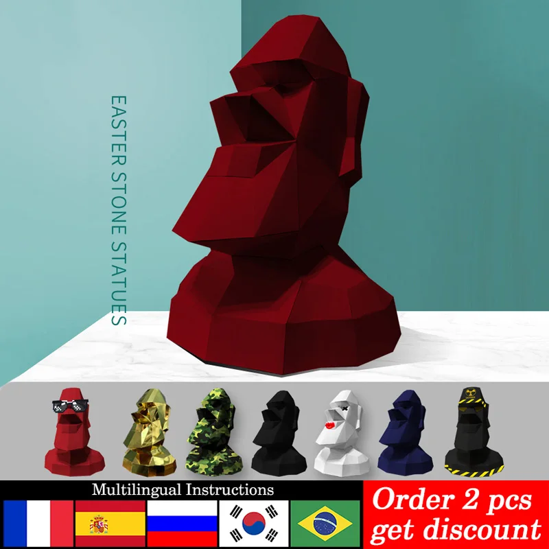 Large Size Easter Island Moai  - đánh giá và giá Home Decor Center