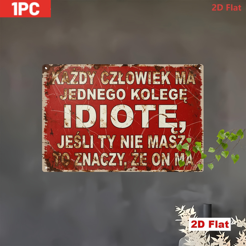 2D Metal Sign, Retro Polish Ph - đánh giá và giá Home Decor Quotes