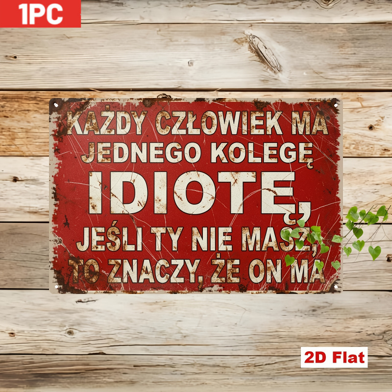 2D Metal Sign, Retro Polish Ph - đánh giá và giá Home Decor Quotes