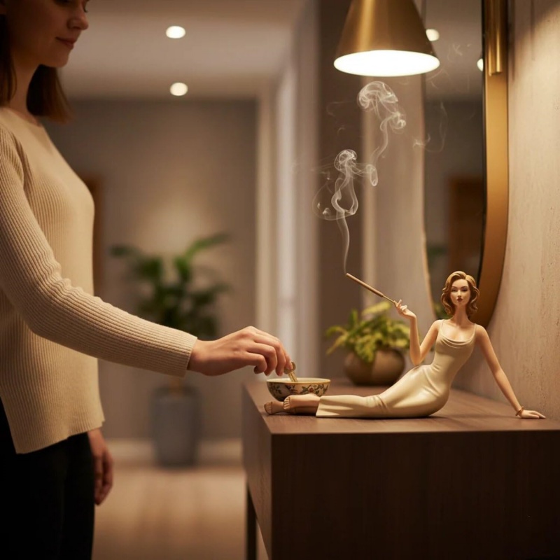 Elegant Lady Figurine Incense  - đánh giá và giá Incense Stick Holder
