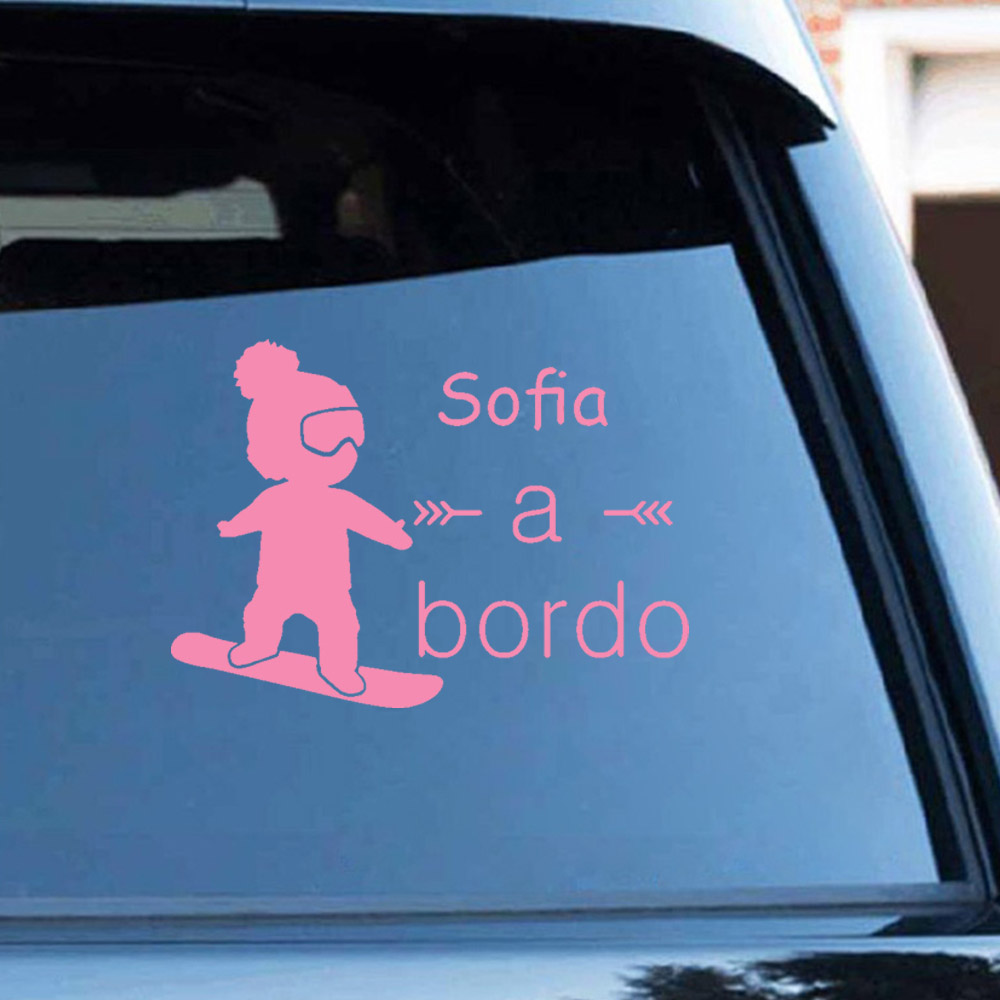 1pc Vinyl baby a bordo colorfu - đánh giá và giá Home Decor Accessories