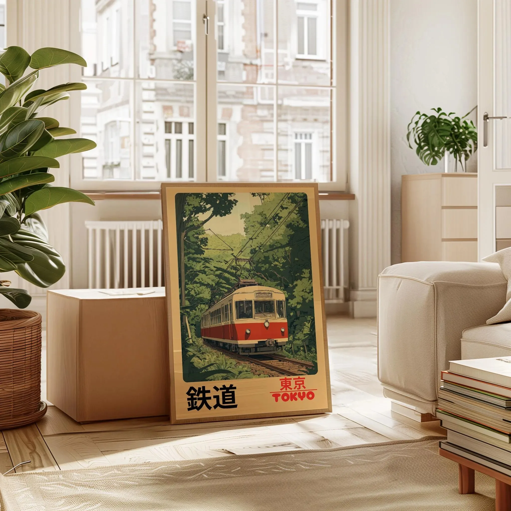 Retro Tokyo Railway Canvas Pri - đánh giá và giá Home Decor Tokyo