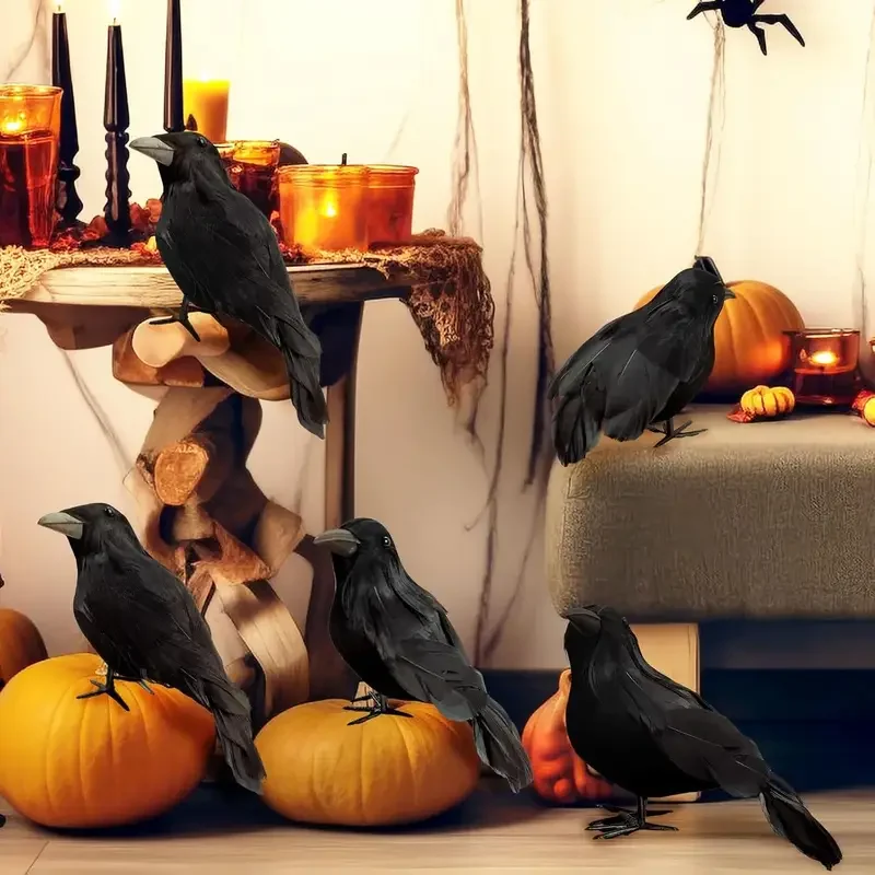 1PC Black Crow Halloween Decor - đánh giá và giá Home Decor Com