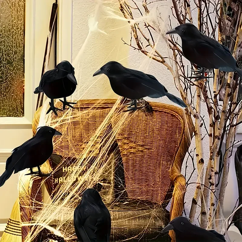 1PC Black Crow Halloween Decor - đánh giá và giá Home Decor Com