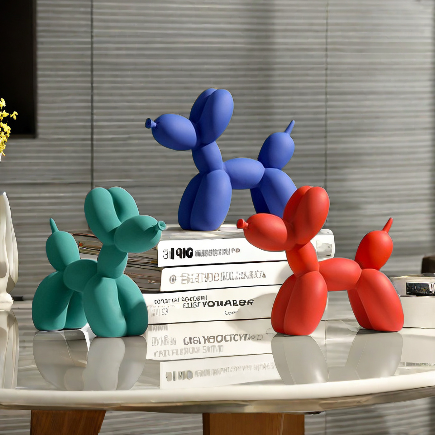 Solid Color Balloon Dog Statue - đánh giá và giá Home Decor Exhibition