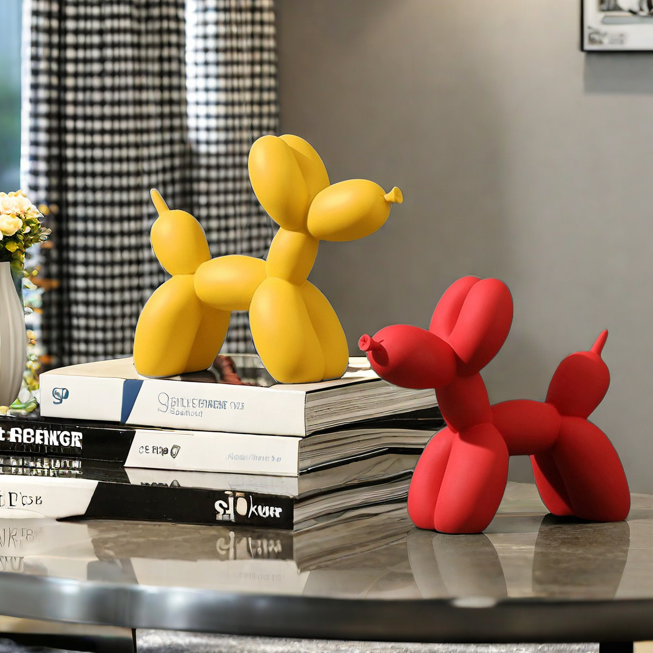 Solid Color Balloon Dog Statue - đánh giá và giá Home Decor Exhibition