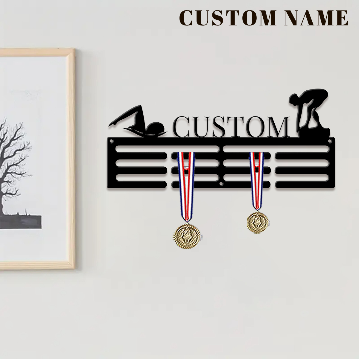 1pc Custom Swimming Metal Meda - đánh giá và giá Home Decor For Wedding