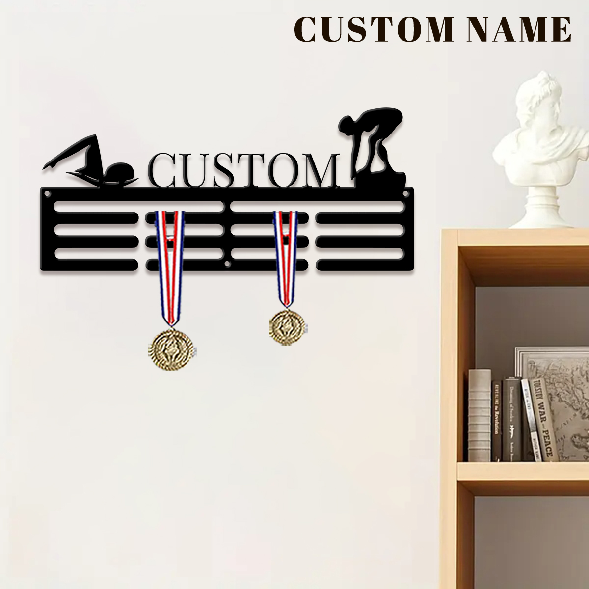 1pc Custom Swimming Metal Meda - đánh giá và giá Home Decor For Wedding