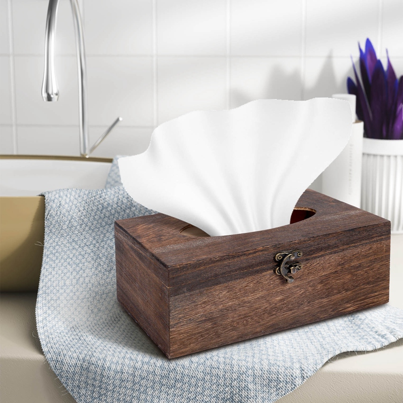 1PC Useful Wooden Retro Tissue - đánh giá và giá Home Decor Retro