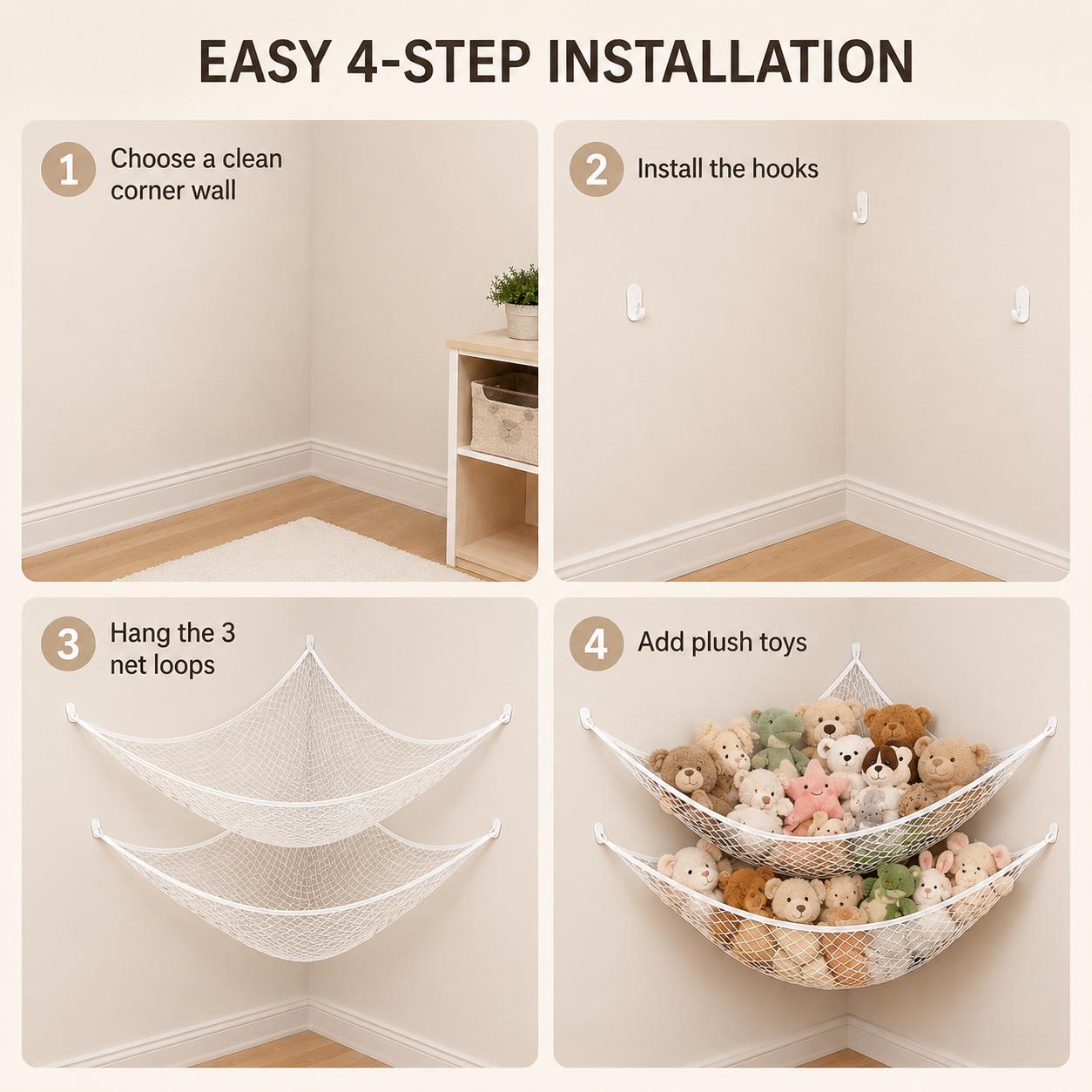 Mesh Toy Storage Hammock Hangi - đánh giá và giá Home Decor Pinterest