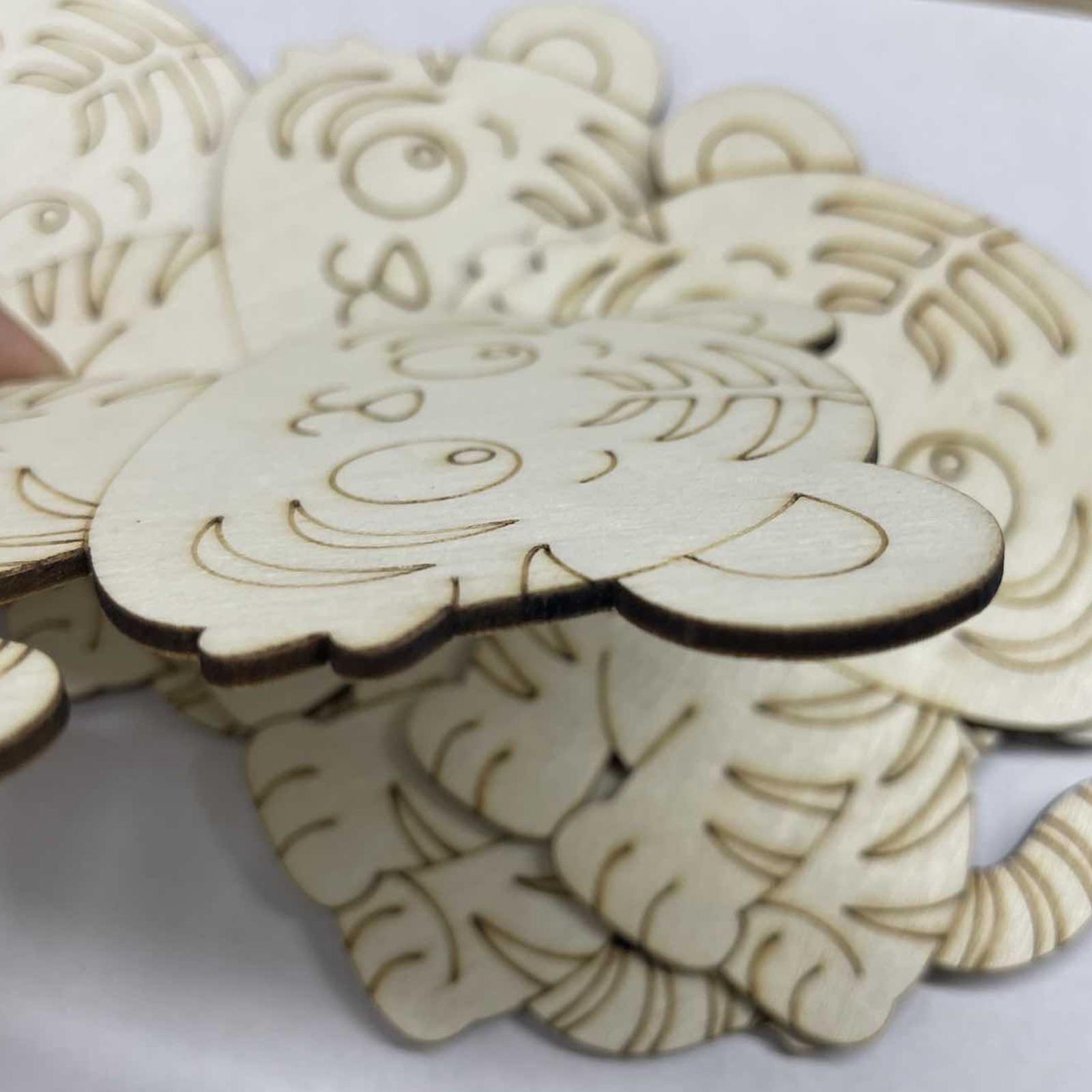 10 Pcs/set Tiger Animal Unfini - đánh giá và giá Home Decor Diy