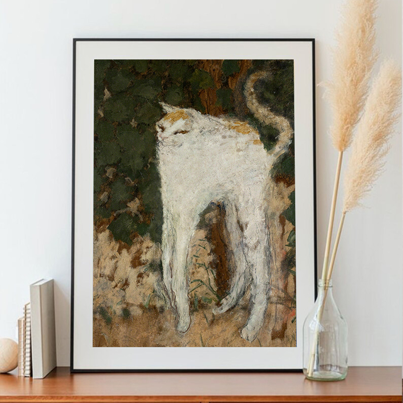 Pierre Bonnard Le Chat Blanc E - đánh giá và giá Home Decor Exhibition