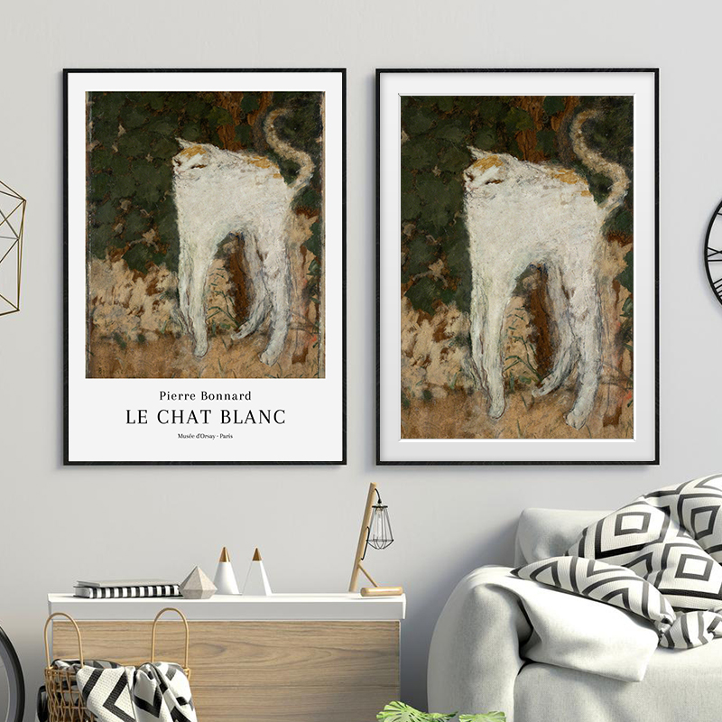 Pierre Bonnard Le Chat Blanc E - đánh giá và giá Home Decor Exhibition