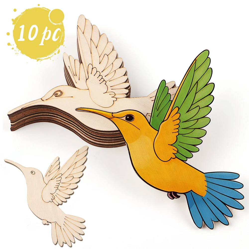 10pcs Unfinished Wood Animal B - đánh giá và giá Home Decor Diy