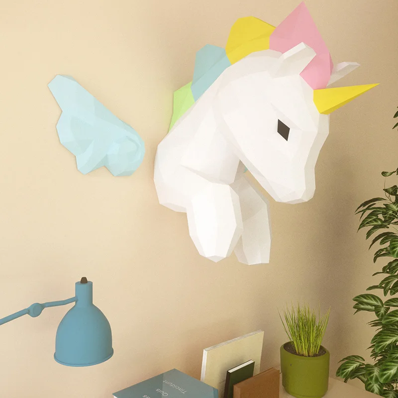 Rainbow Unicorn Animal Wall De - đánh giá và giá Home Decor Center