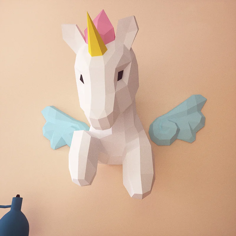 Rainbow Unicorn Animal Wall De - đánh giá và giá Home Decor Center