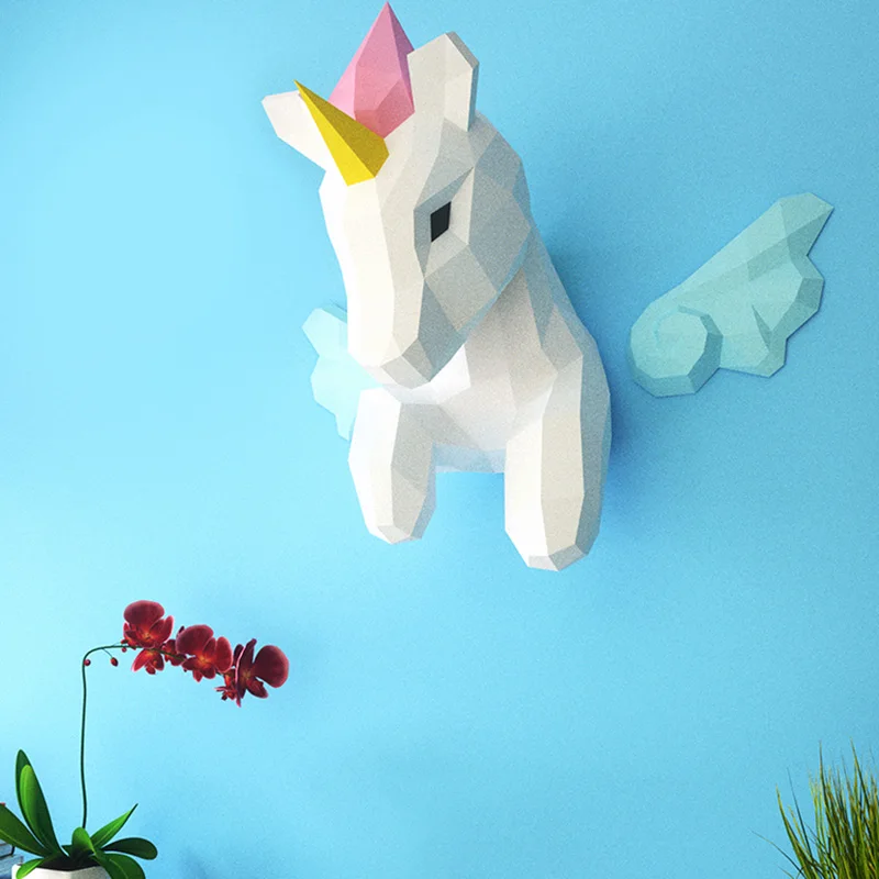 Rainbow Unicorn Animal Wall De - đánh giá và giá Home Decor Center