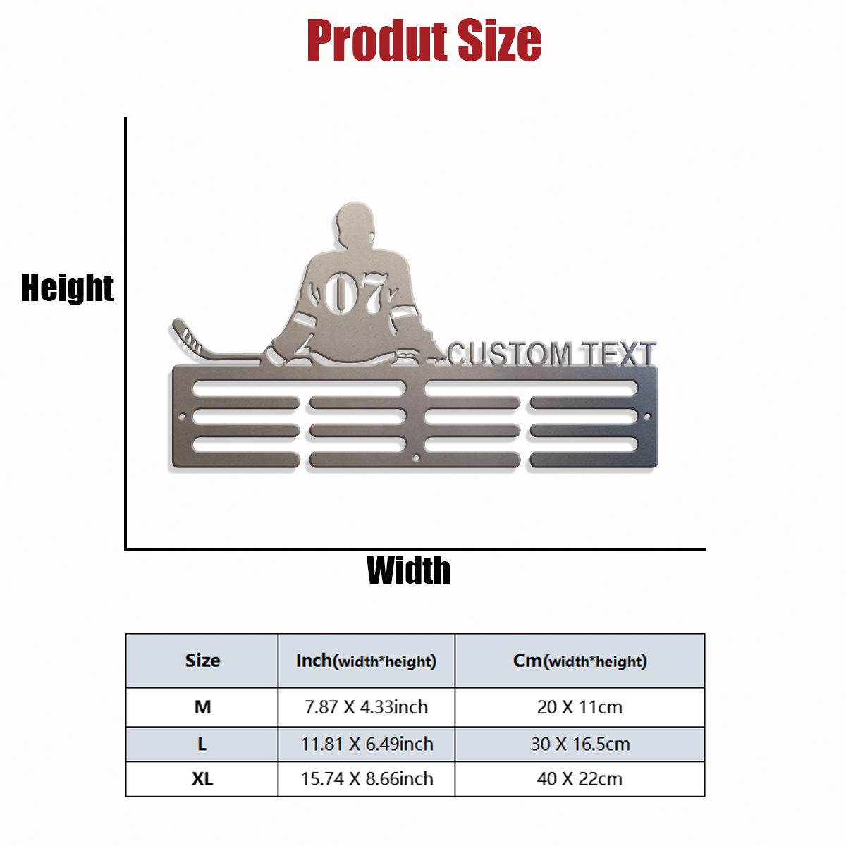 1pc Custom Ice Hockey Metal Me - đánh giá và giá Home Decor For Wedding