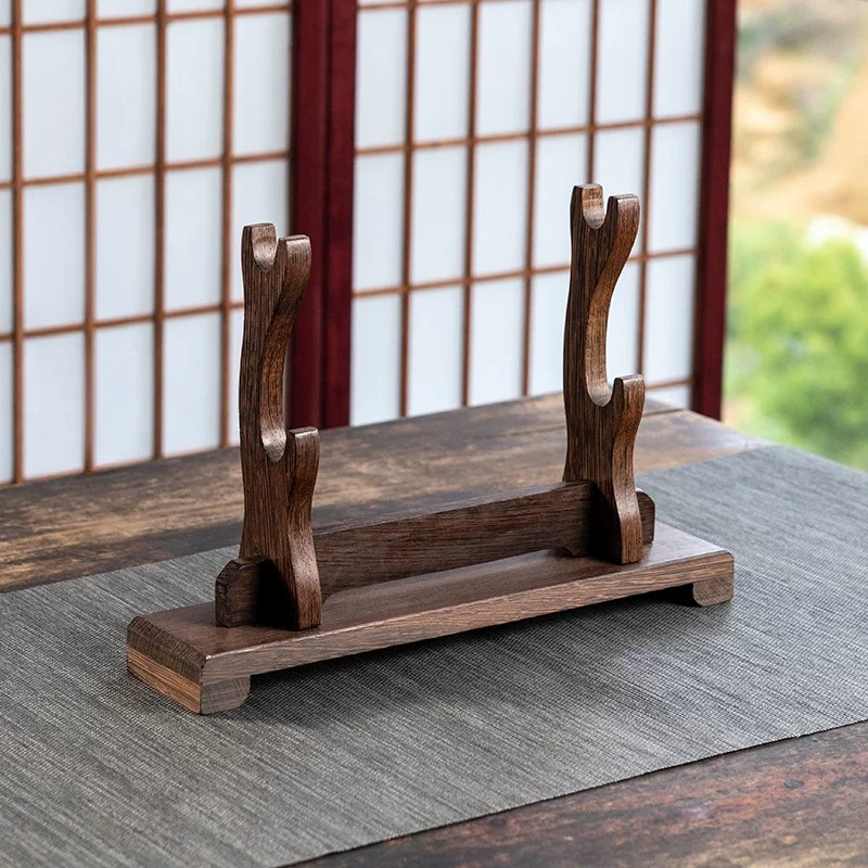 Wenge Wood Sword Display Stand - đánh giá và giá Home Decor Exhibition
