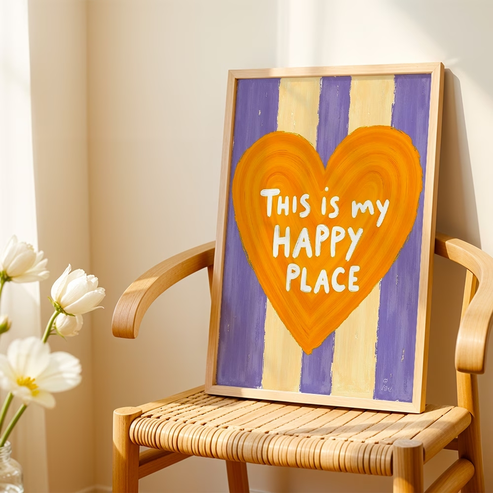 Modern,Retro This Is My Happy  - đánh giá và giá Home Decor Quotes
