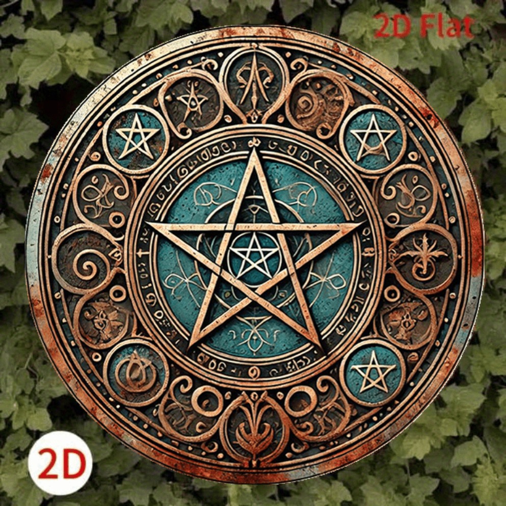 Vintage Wiccan Pentagram Metal - đánh giá và giá Home Decor Gothic