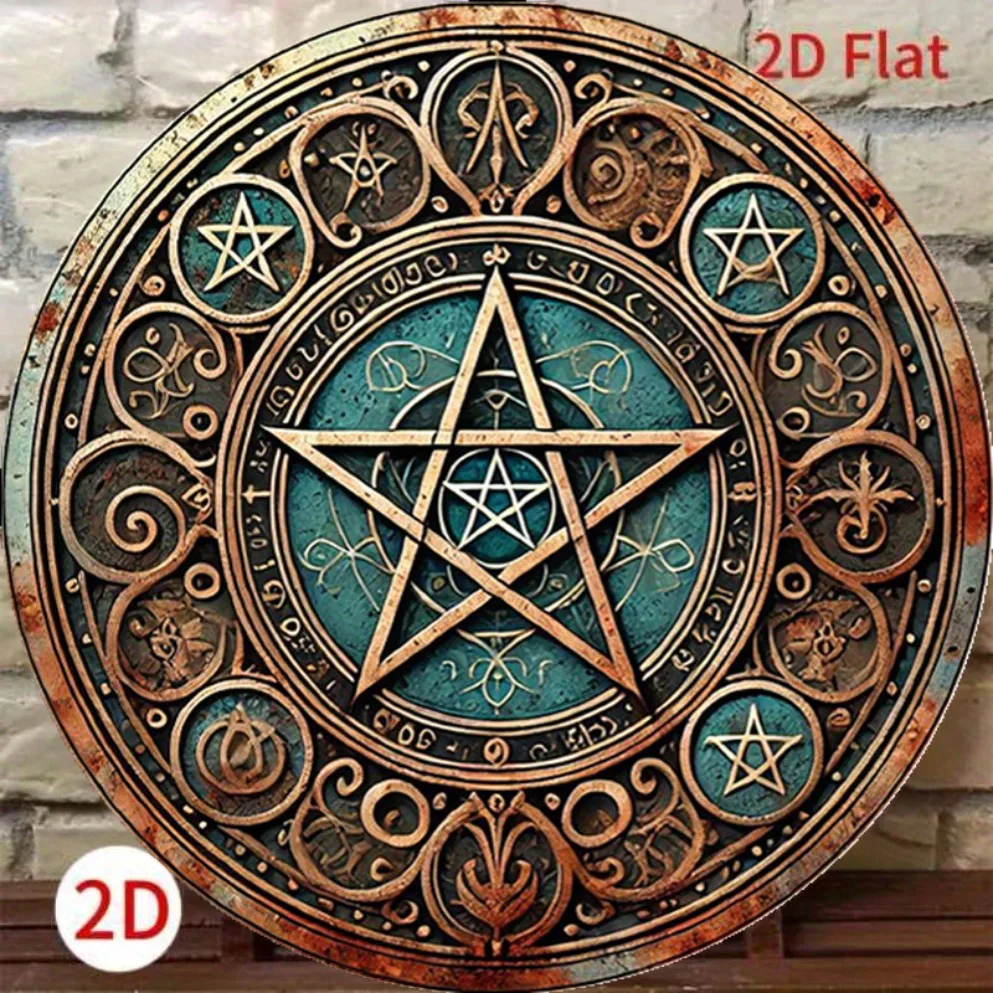 Vintage Wiccan Pentagram Metal - đánh giá và giá Home Decor Gothic